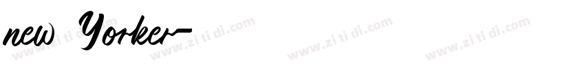 new Yorker字体转换